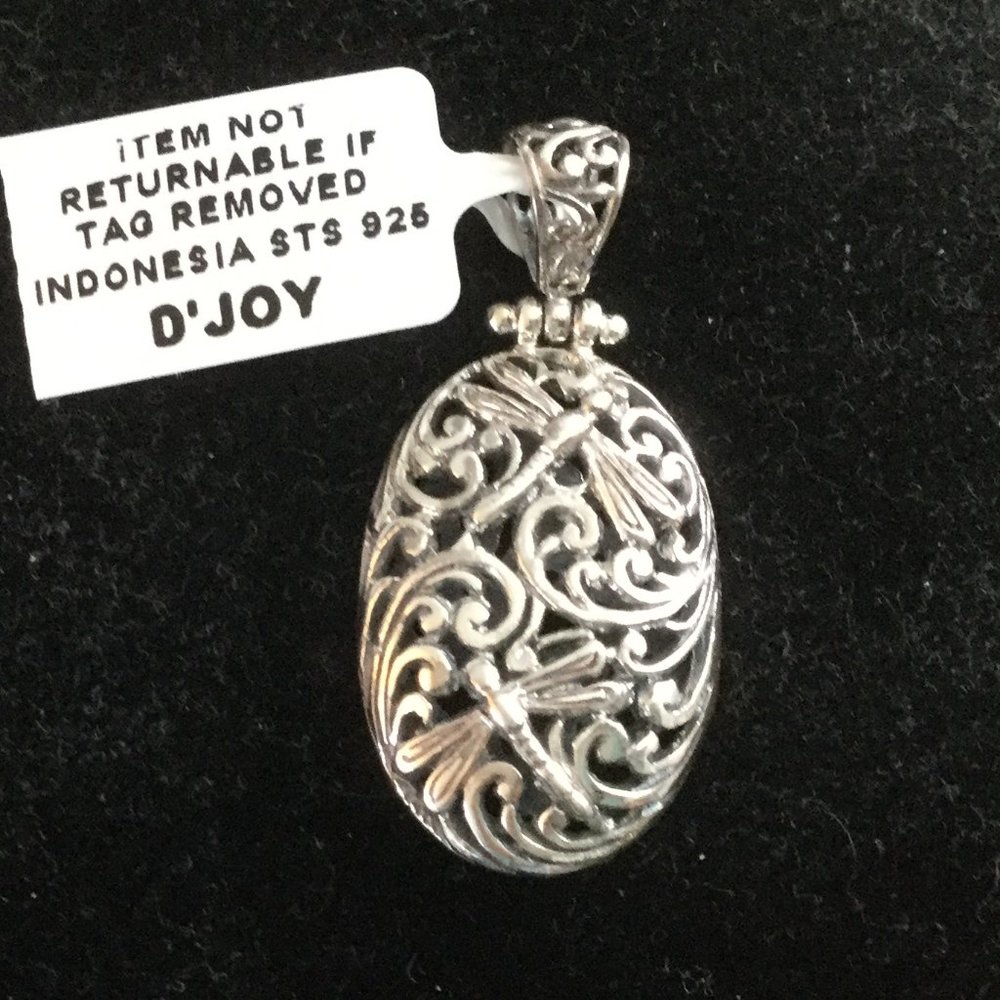 Silver Filigree Scrollwork Necklace - image 4